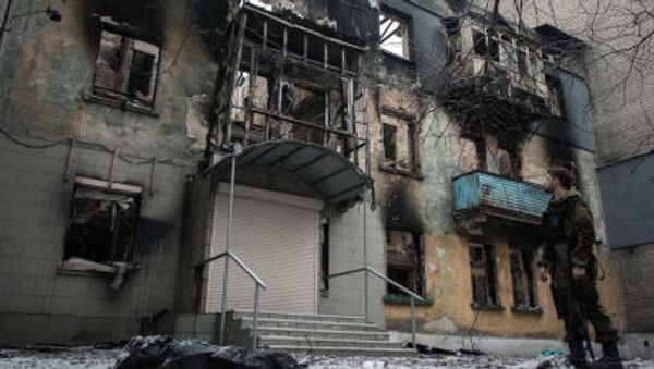 Căn nhà bị tàn phá ở Debaltsevo - Sputnik Việt Nam