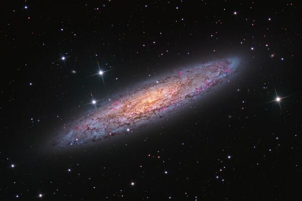 Ảnh NGC 253 - Starbust Galaxy in Sculptor (NGC 253 - Star Galaxy trong chòm sao Điêu khắc) của nhiếp ảnh gia Canada Terry Robison từ hạng mục Thiên hà, người lọt vào danh sách rút gọn Insight Investment Astronomy Photographer of the Year 2020 - Sputnik Việt Nam