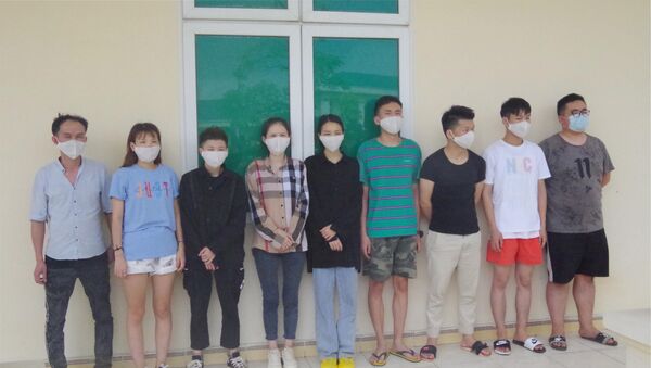 Những người nhập cảnh trái phép vào Việt Nam bị bắt giữ tại đồn biên phòng Chi Ma, Lạng Sơn. - Sputnik Việt Nam