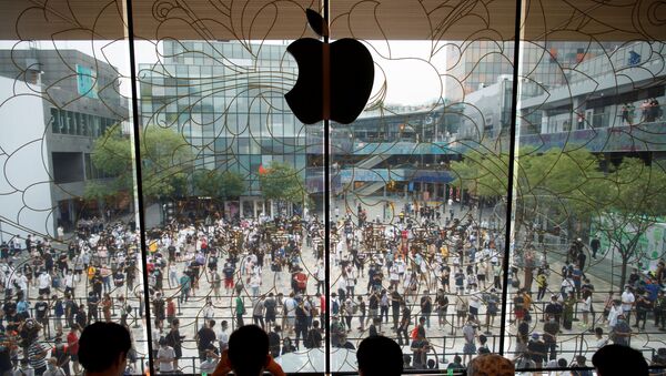 Cửa hàng hàng đầu mới của Apple khai trương tại Bắc Kinh, Trung Quốc - Sputnik Việt Nam