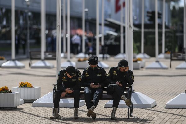 Các quân nhân Kazakhstan tại Diễn đàn quân sự - kỹ thuật quốc tế Army-2020 trong công viên quân sự - yêu nước Patriot - Sputnik Việt Nam