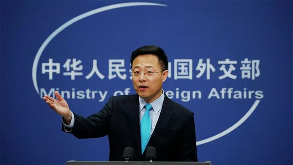 Đại diện chính thức của Bộ Ngoại giao Trung Quốc Triệu Lập Kiên (Zhao Lijian). - Sputnik Việt Nam