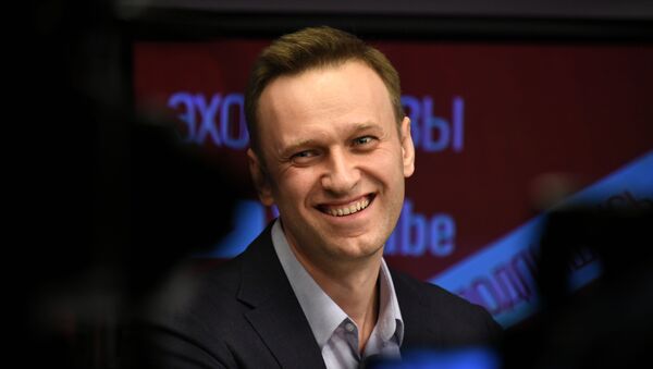 Alexey Navalny trong một cuộc phỏng vấn trên đài phát thanh Tiếng vọng của Moscow - Sputnik Việt Nam