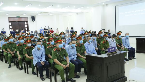 Các bị cáo tại phiên tòa ngày 9/9. - Sputnik Việt Nam