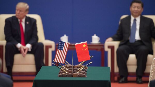 Tổng thống Donald Trump và Chủ tịch Trung Quốc Tập Cận Bình tại Bắc Kinh - Sputnik Việt Nam