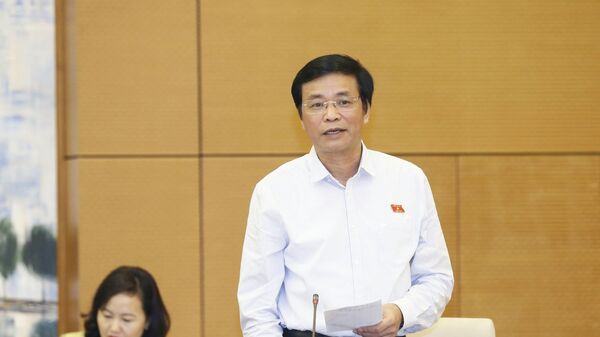 Tổng Thư ký Quốc hội Nguyễn Hạnh Phúc phát biểu ý kiến. - Sputnik Việt Nam