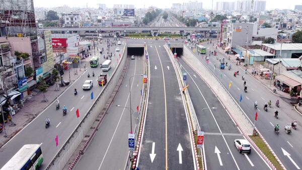 Nút giao thông An Sương trở thành nút giao hoàn chỉnh, với quy mô ba tầng. - Sputnik Việt Nam