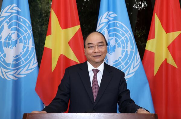 Thông điệp của Thủ tướng Nguyễn Xuân Phúc tại Phiên họp Cấp cao kỷ niệm 75 năm thành lập Liên hợp quốc - Sputnik Việt Nam