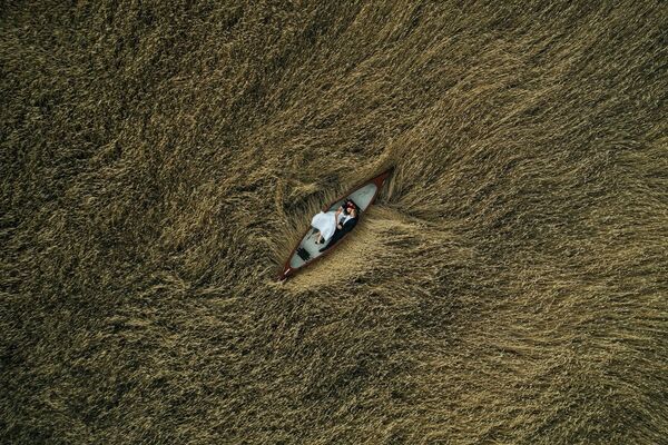 Bức ảnh Lovers on the Field (Những người tình trên cánh đồng) của Krzysztof Krawczyk giành vị trí thứ 2 trong hạng mục Wedding của Drone Photo Awards 2020 - Sputnik Việt Nam