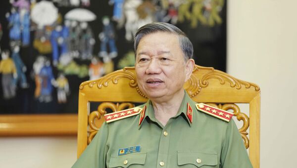 Bộ trưởng Bộ Công an Tô Lâm trả lời phỏng vấn phóng viên Thông tấn xã Việt Nam. - Sputnik Việt Nam