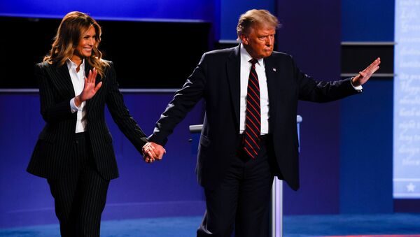 Tổng thống Mỹ Donald Trump và Đệ nhất phu nhân Melania Trump - Sputnik Việt Nam