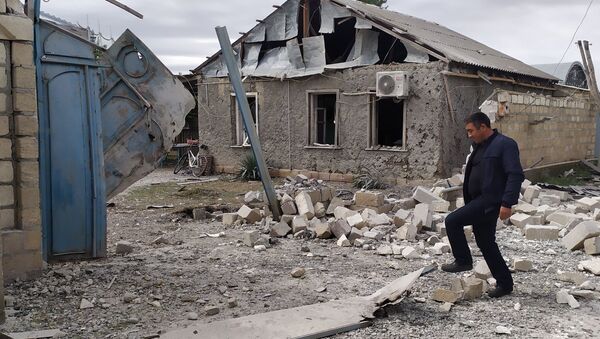 Ngôi nhà đổ nát ở Nagorno-Karabakh. - Sputnik Việt Nam