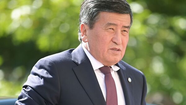 Tổng thống Kyrgyzstan Sooronbay Jeenbekov - Sputnik Việt Nam