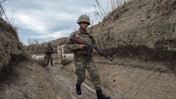 Quân nhân của quân đội Cộng hòa Nagorno-Karabakh - Sputnik Việt Nam