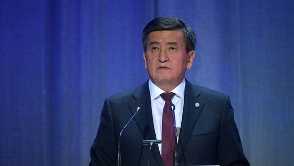 Tổng thống Kyrgyzstan Sooronbai Jeenbekov - Sputnik Việt Nam