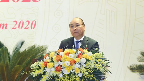 Thủ tướng Nguyễn Xuân Phúc phát biểu chỉ đạo Đại hội. - Sputnik Việt Nam