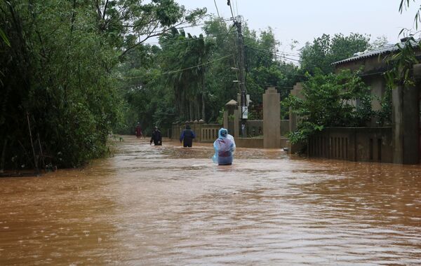 Ngập lụt ở huyện Triệu Phong - Sputnik Việt Nam