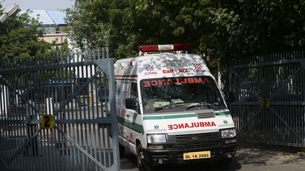 Xe cứu thương ở Ấn Độ. Lưu trữ ảnh - Sputnik Việt Nam