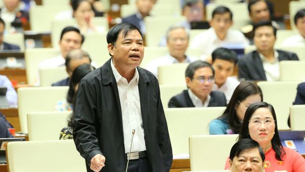 Bộ trưởng Bộ Nông nghiệp và Phát triển nông thôn Nguyễn Xuân Cường phát biểu. - Sputnik Việt Nam
