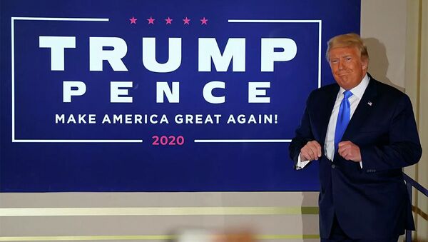 Tổng thống Hoa Kỳ Donald Trump phát biểu về kết quả đầu tiên của cuộc bầu cử Tổng thống Hoa Kỳ - Sputnik Việt Nam