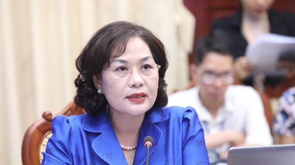 Phó Thống đốc NHNN Nguyễn Thị Hồng phát biểu tại hội nghị. - Sputnik Việt Nam