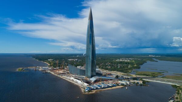 Tòa tháp của tỏ hợp kinh doanh đa chức năng Trung tâm Lakhta ở St.Petersburg - Sputnik Việt Nam