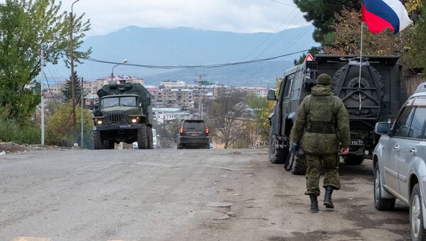 Lực lượng gìn giữ hòa bình Nga ở Nagorno-Karabakh - Sputnik Việt Nam