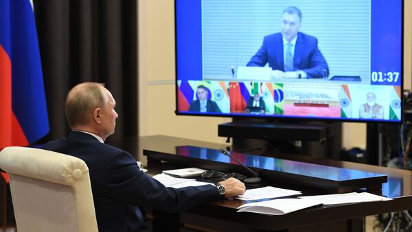 Tổng thống Nga V.Putin tham dự Hội nghị cấp cao BRICS lần thứ XII - Sputnik Việt Nam