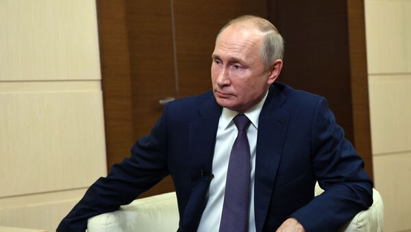 Tổng thống Nga V.Putin trả lời các câu hỏi của giới truyền thông về tình hình ở Nagorno-Karabakh - Sputnik Việt Nam