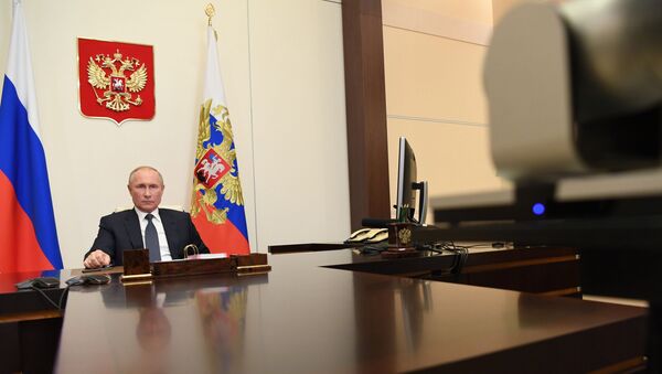 Tổng thống Nga V.Putin họp về nhiệm vụ gìn giữ hòa bình của Nga tại Nagorno-Karabakh - Sputnik Việt Nam