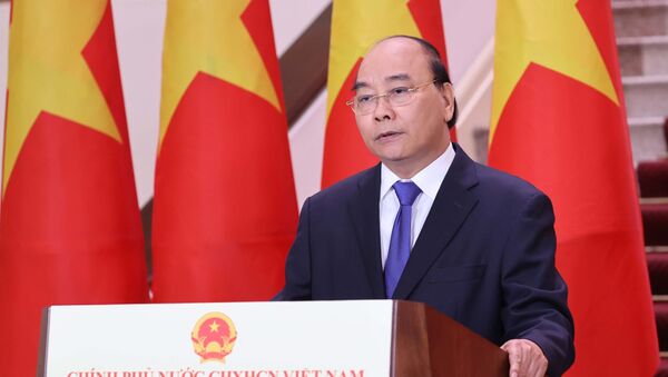 Thủ tướng Nguyễn Xuân Phúc biểu chúc mừng Hội chợ Hội chợ Trung Quốc - ASEAN (CAEXPO) lần thứ 17 sẽ được tổ chức bằng hình thức trực tuyến vào ngày 27/11/2020. - Sputnik Việt Nam