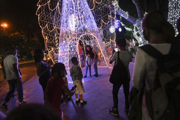 Đèn chiếu sáng đón Giáng sinh ở Venezuela - Sputnik Việt Nam