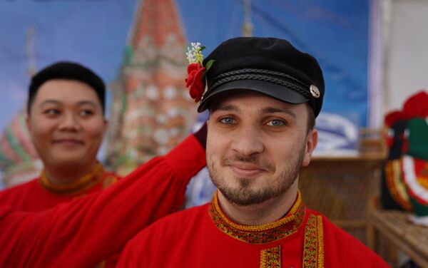 Gian hàng Nga tại Liên hoan Ẩm thực Quốc tế lần thứ 8 tại Hà Nội. - Sputnik Việt Nam