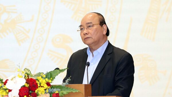 Thủ tướng Nguyễn Xuân Phúc phát biểu tại hội nghị - Sputnik Việt Nam