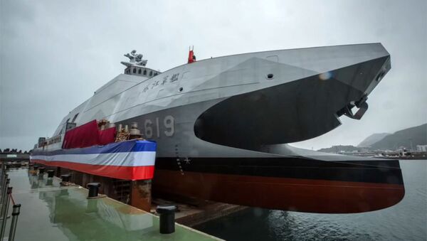 Tàu hộ tống-catamaran tốc độ cao mới nhất thuộc lớp Ta Jiang của Hải quân Đài Loan - Sputnik Việt Nam