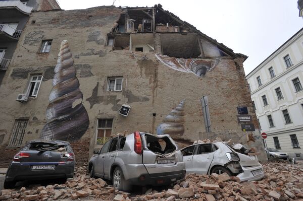 Hậu quả của trận động đất tồi tệ nhất trong 140 năm ở Zagreb, Croatia - Sputnik Việt Nam