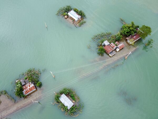 Hậu quả của lũ lụt do gió mùa ở Sunamganj, Bangladesh - Sputnik Việt Nam