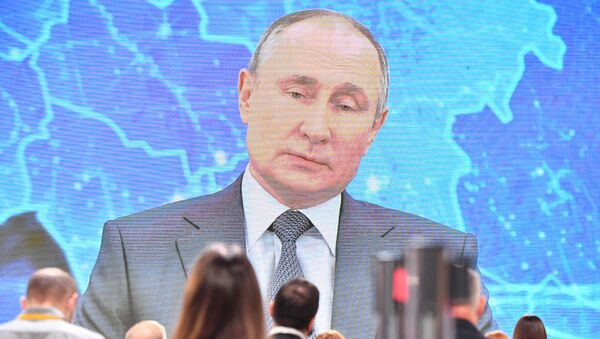 Сuộc họp báo lớn сủa Tổng thống Nga Vladimir Putin - Sputnik Việt Nam