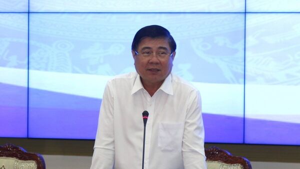 Chủ tịch UBND TP. Hồ Chí Minh Nguyễn Thành Phong phát biểu tại hội nghị - Sputnik Việt Nam
