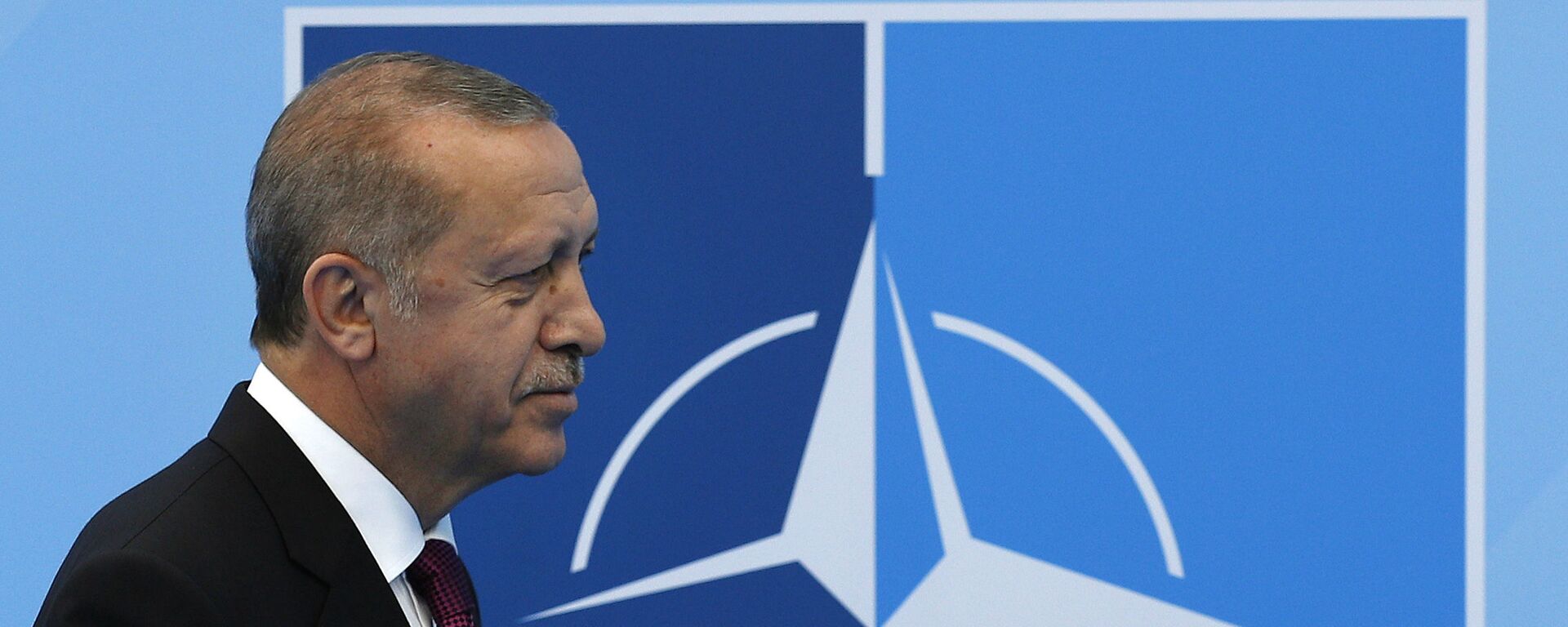 Tổng thống Thổ Nhĩ Kỳ Recep Tayyip Erdogan tại hội nghị thượng đỉnh NATO. - Sputnik Việt Nam, 1920, 02.02.2022
