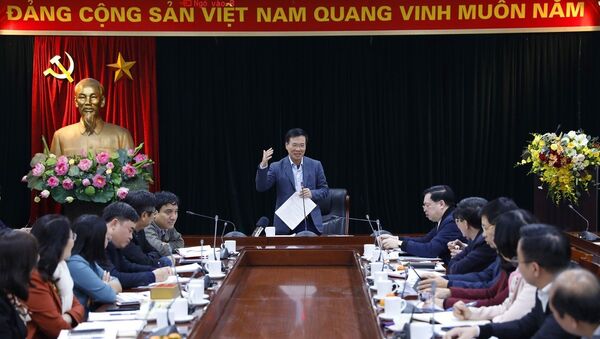Trưởng Ban Tuyên giáo Trung ương Võ Văn Thưởng chủ trì cuộc họp. - Sputnik Việt Nam