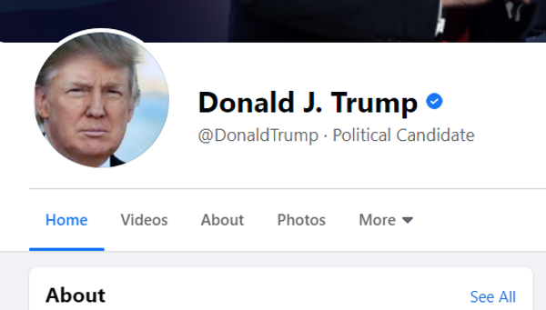 Tài khoản Facebook của Donald J. Trump - Sputnik Việt Nam