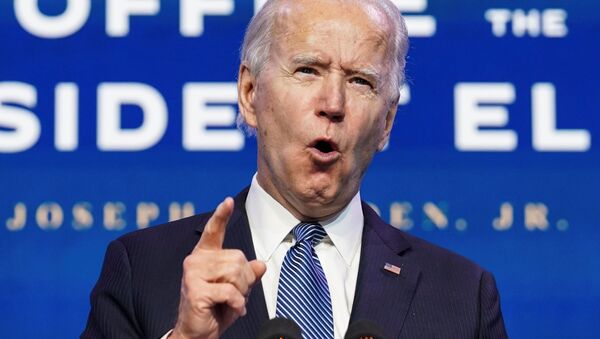 Tổng thống đắc cử Joe Biden phát biểu về bạo lực diễn ra tại Điện Capitol Hoa Kỳ, phát biểu ở Wilmington, Delaware, Hoa Kỳ - Sputnik Việt Nam