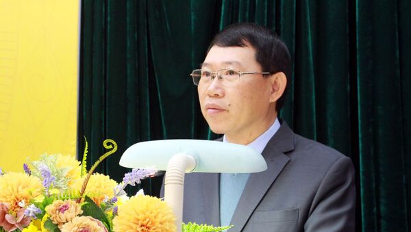 Chủ tịch UBND tỉnh Bắc Giang Lê Ánh Dương phát biểu tại buổi lễ. - Sputnik Việt Nam