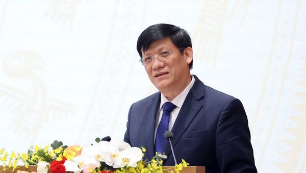 Bộ trưởng Bộ Y tế Nguyễn Thanh Long phát biểu. - Sputnik Việt Nam