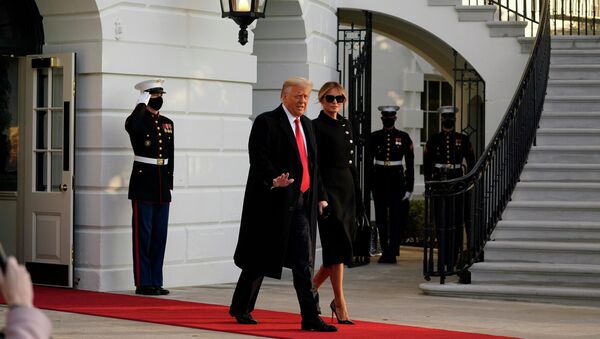 Donald Trump và vợ Melania rời nhà Trắng - Sputnik Việt Nam