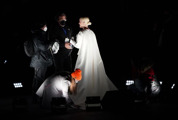 Ca sĩ Katy Perry trước khi biểu diễn nhân lễ nhậm chức của Tổng thống Mỹ Joe Biden - Sputnik Việt Nam