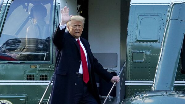 Tổng thống Mỹ Donald Trump rời Nhà Trắng. 20 tháng 1 năm 2021 - Sputnik Việt Nam