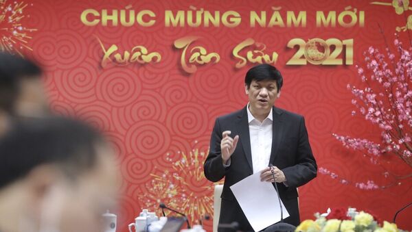 Bộ trưởng Bộ Y tế Nguyễn Thanh Long phát biểu. - Sputnik Việt Nam