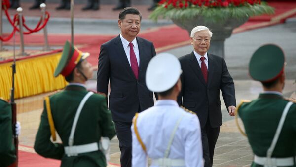Chủ tịch Trung Quốc Tập Cận Bình và Chủ tịch nước, Tổng Bí thư Đảng Cộng sản Việt Nam Nguyễn Phú Trọng - Sputnik Việt Nam